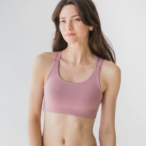 Montiel Victory Sports Bra pink racerback size Medium 8/10